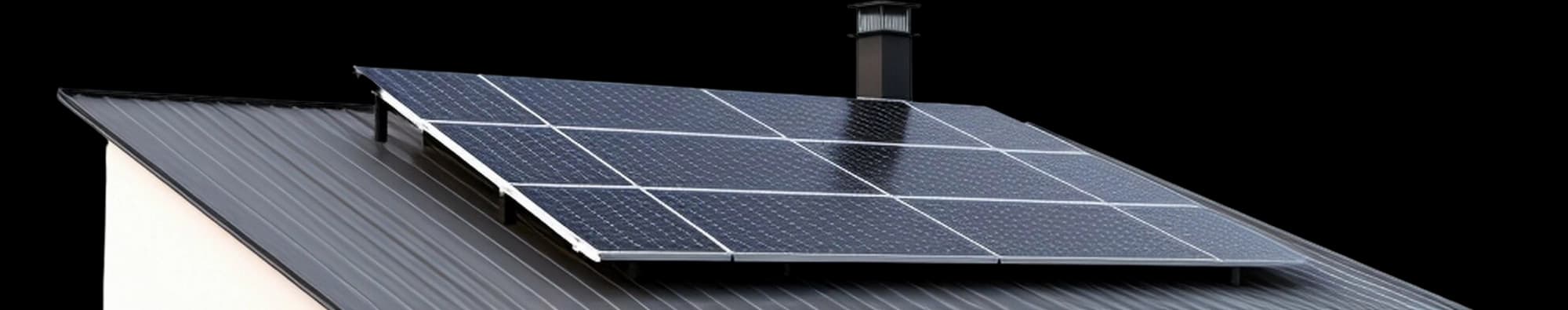 Solar panels installed on a home roof